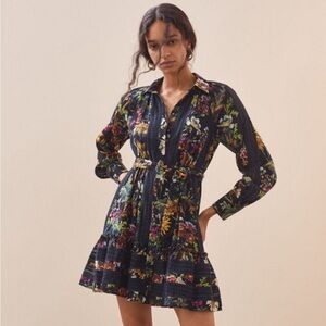 Anthropologie Floral and Lace Dress - Size Small